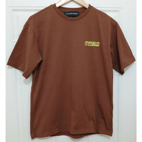 Les Benjamins world tour mens small rustic brown crewneck tshirt - Picture 2 of 8